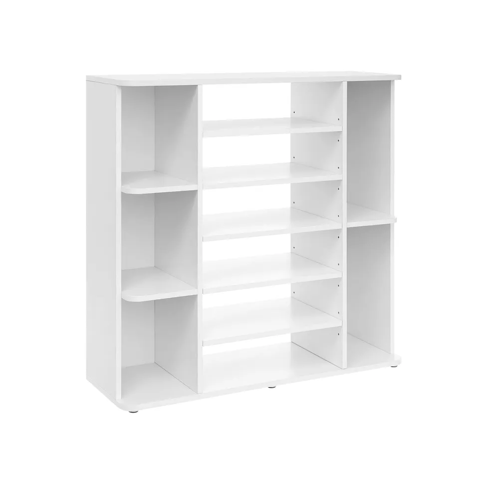 vasagle-schuhregal-wei-verstellbar-92-x-30-x-88-5-cm-holzwerkstoff image 1