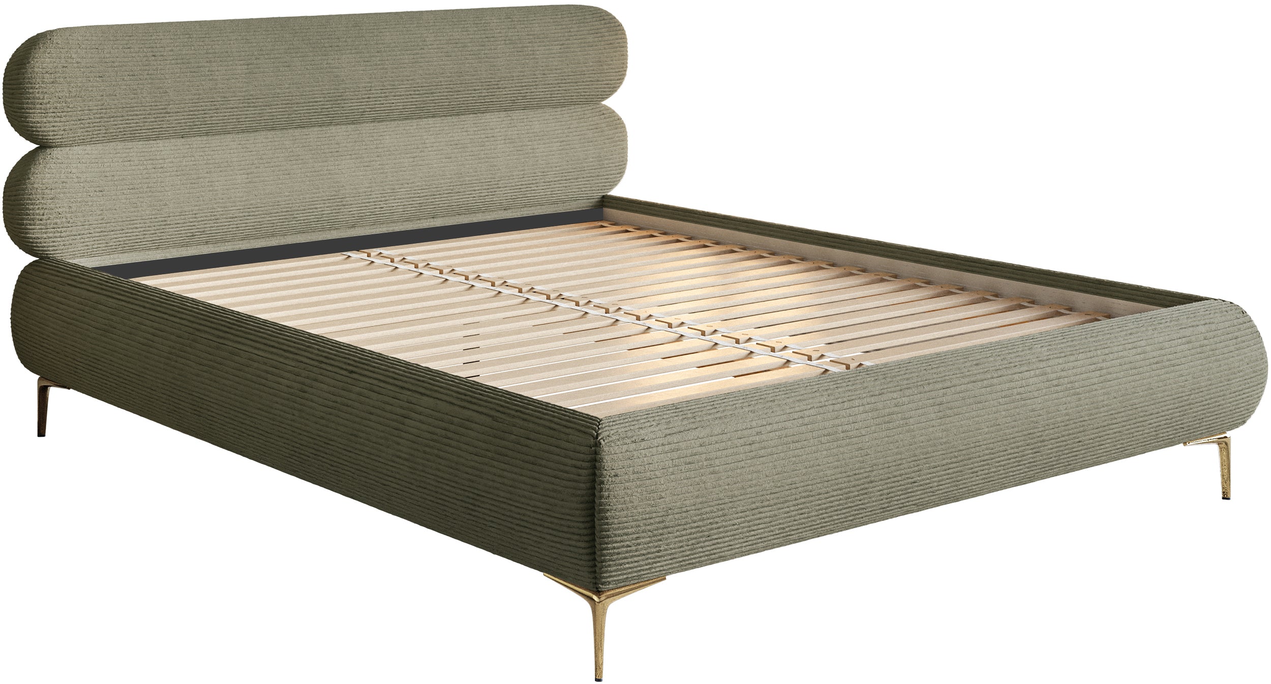 selsey-roule-polsterbett-180x200-cm-olivgr-ner-cordstoff-goldene-beine image 7