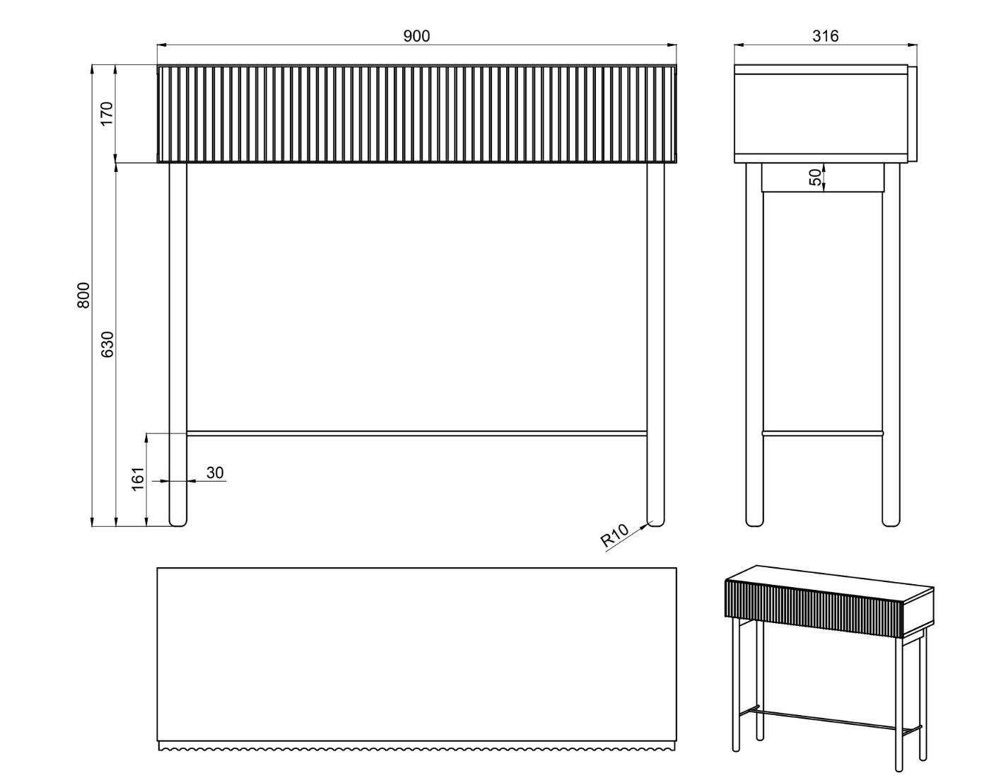 selsey-nolie-konsole-90-cm-ge-lte-eiche-mit-schublade image 6