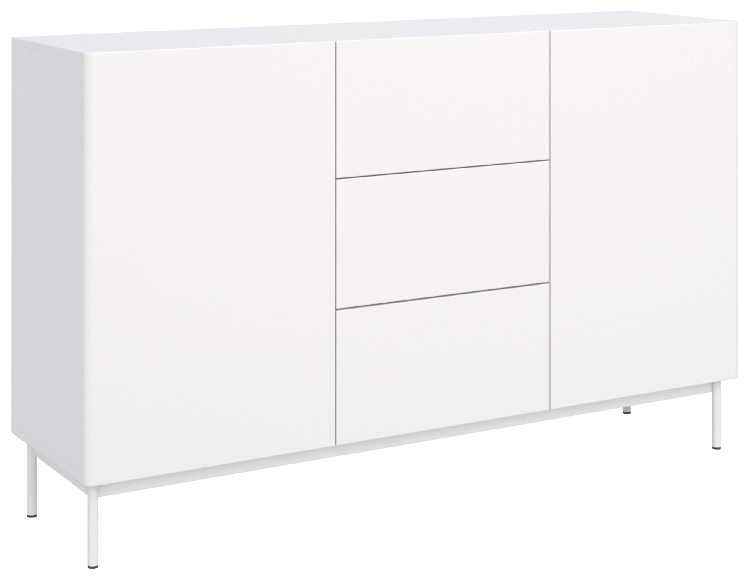 selsey-olio-zweit-rige-kommode-mit-drei-schubladen-160-cm-wei image 2