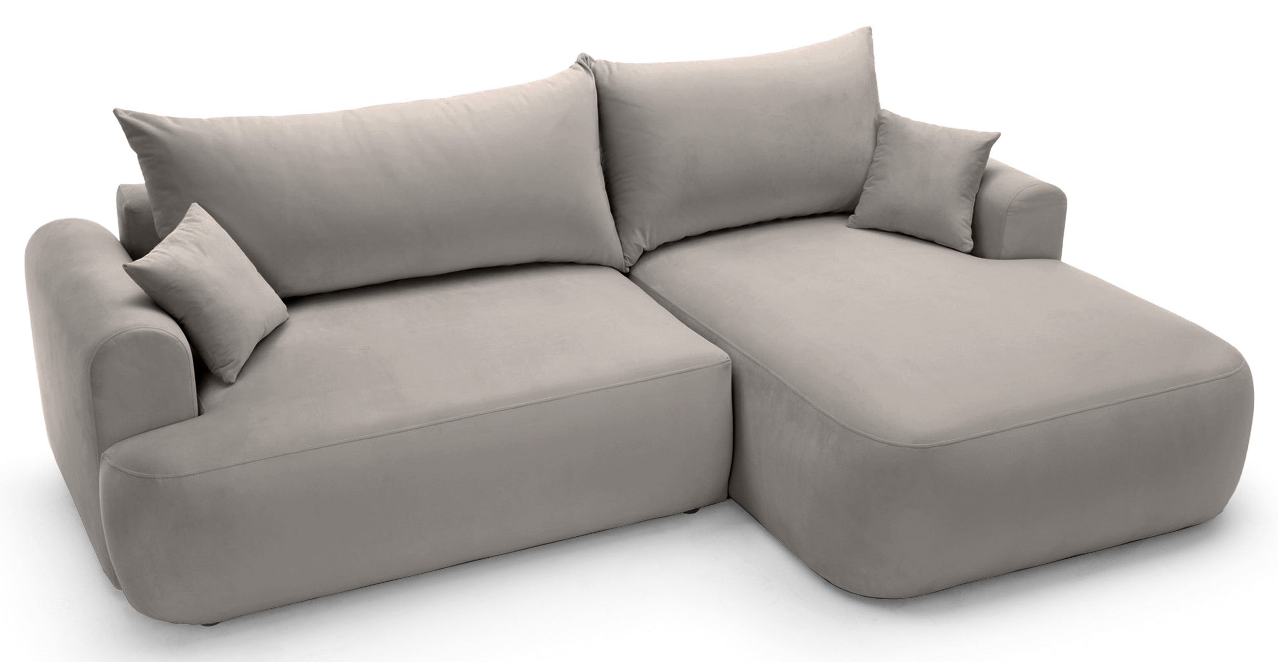selsey-ovo-ecksofa-l-form-rechts-mit-schlaffunktion-und-stauraum-hellgrau-samt-p image 4