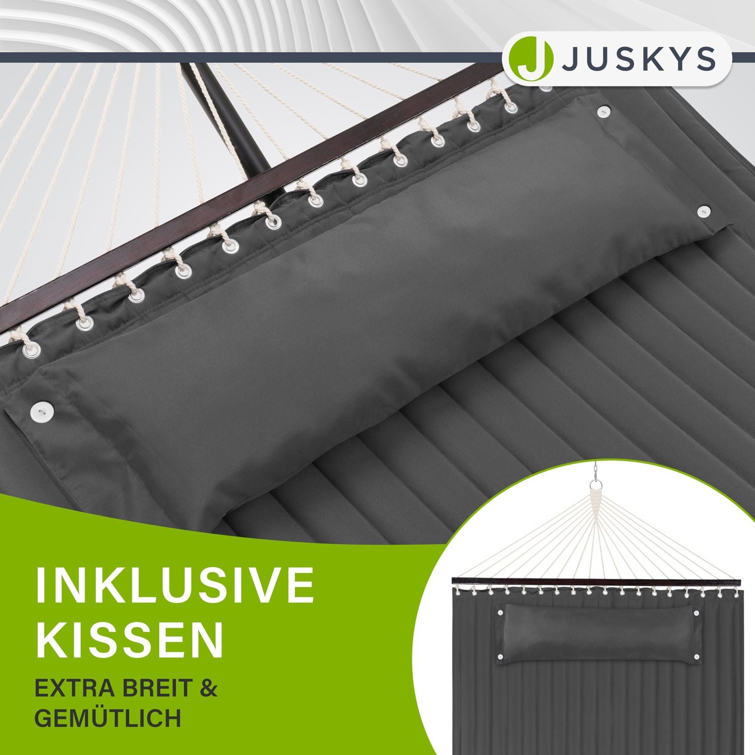 juskys-h-ngematte-cata-doppelh-ngematte-mit-gestell-und-kissen image 6