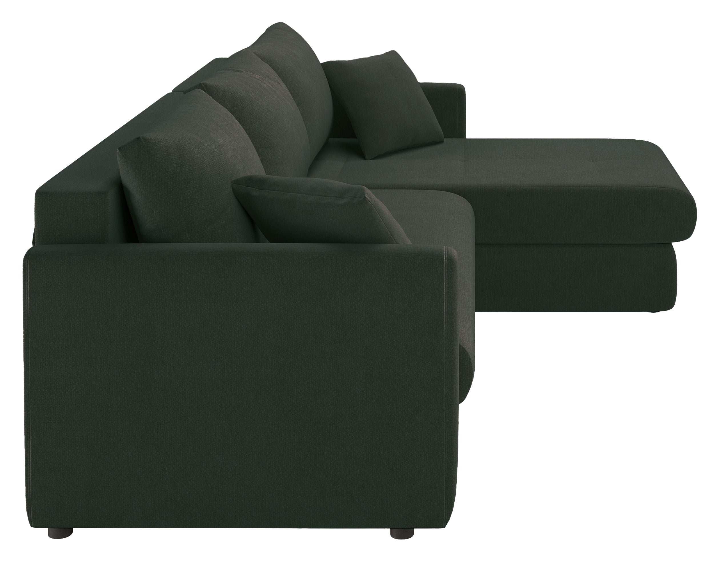 selsey-lorro-eckcouch-l-form-universell-mit-schlaffunktion-dunkelgr-ner-chenille image 7