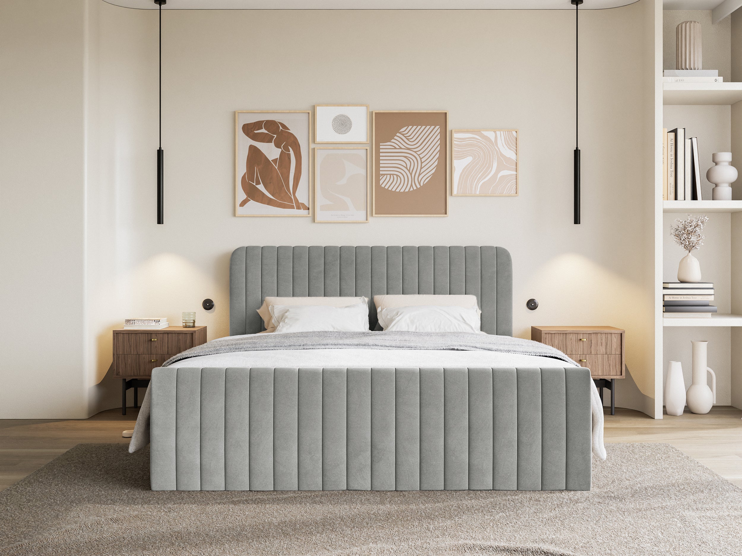 selsey-saliano-kontinentalbett-160x200-grauer-samt-mit-stauraum-topper image 4