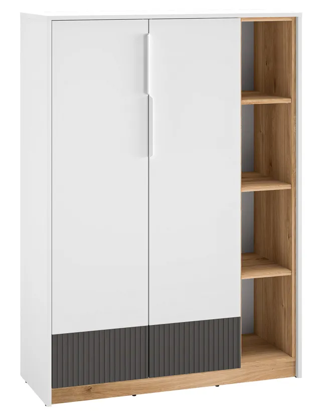 selsey-torino-zweit-rige-kommode-mit-gerillten-nischen-101-cm-eiche-honey-castel image 1