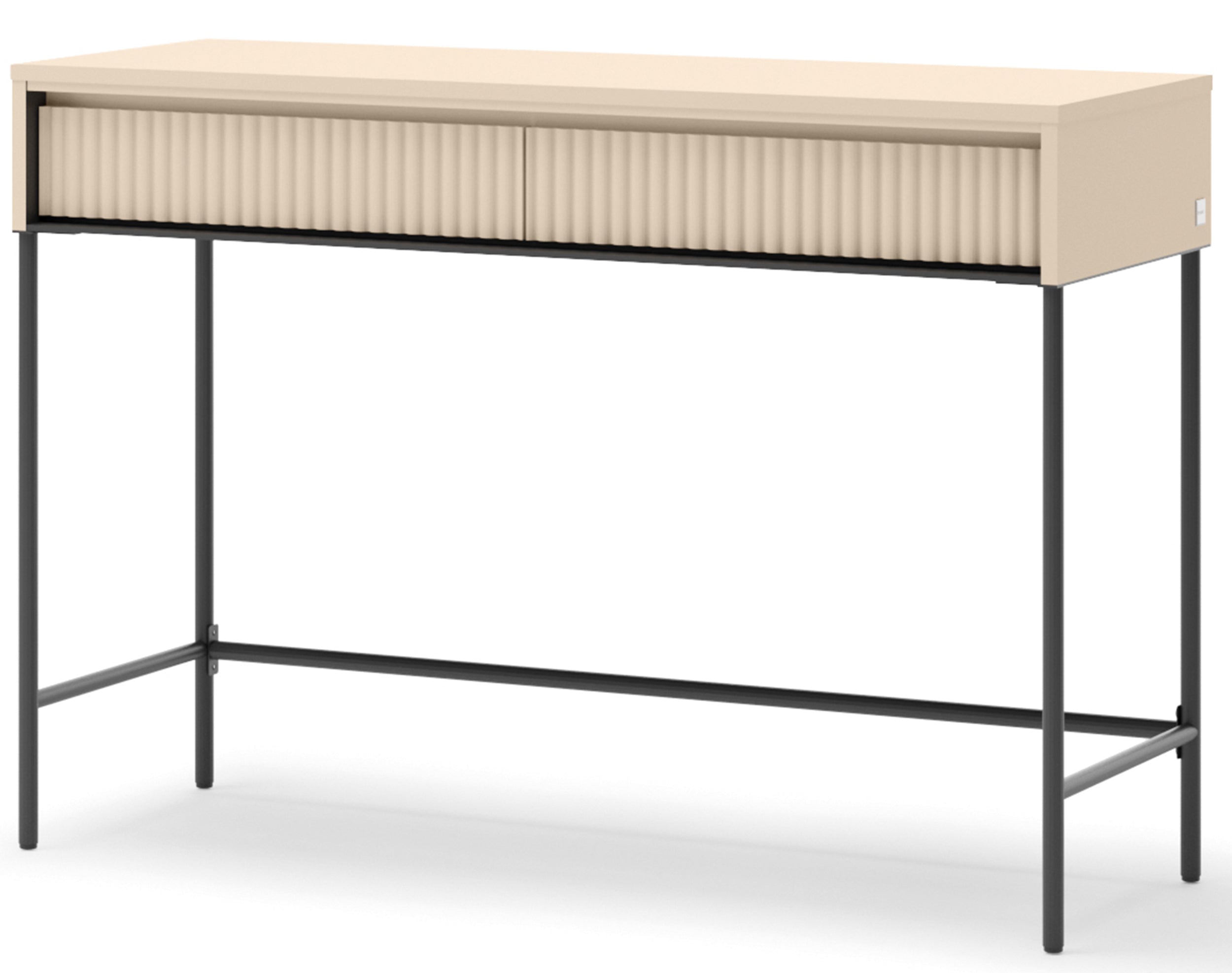 selsey-trend-schminktisch-mit-beleuchtung-112-cm-geriffelte-fronten-sandbeige-sc image 1