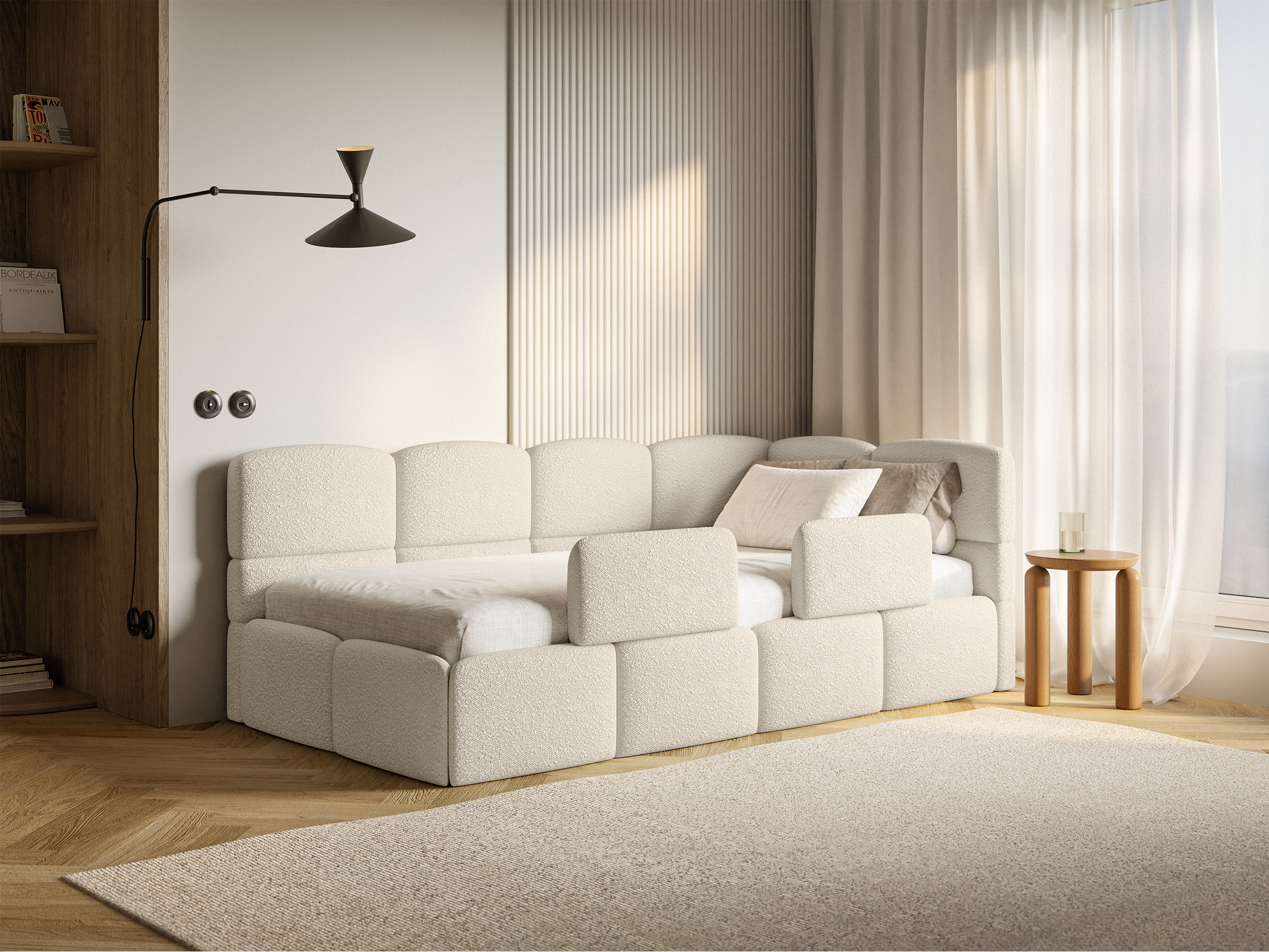selsey-cloudy-jugendbett-90x200-cm-rechtsseitig-mit-stauraum-und-hellbeigen-bouc image 4