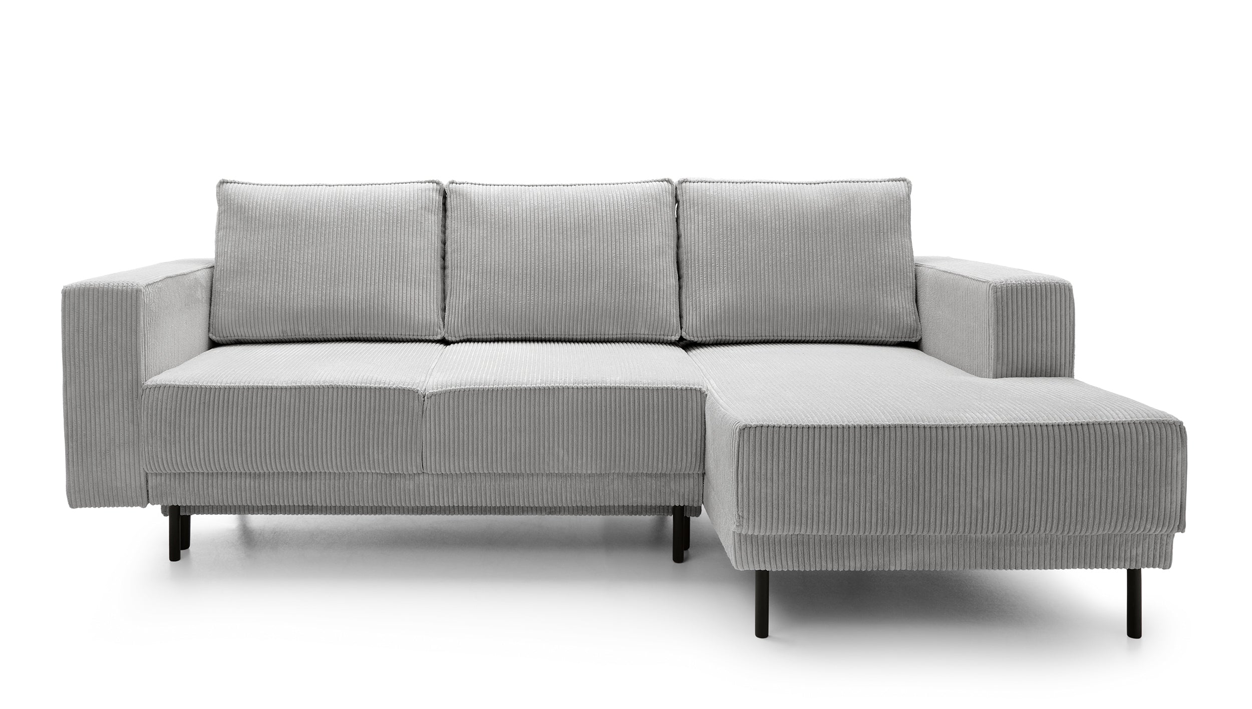 selsey-rodario-mini-ecksofa-mit-schlaffunktion-l-form-rechts-hellgrau-cord-mit-s image 1