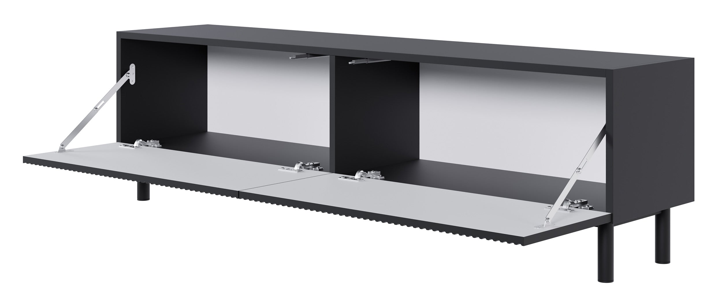 selsey-veldio-new-tv-schrank-140-cm-mit-gefr-ster-front-schwarz image 1