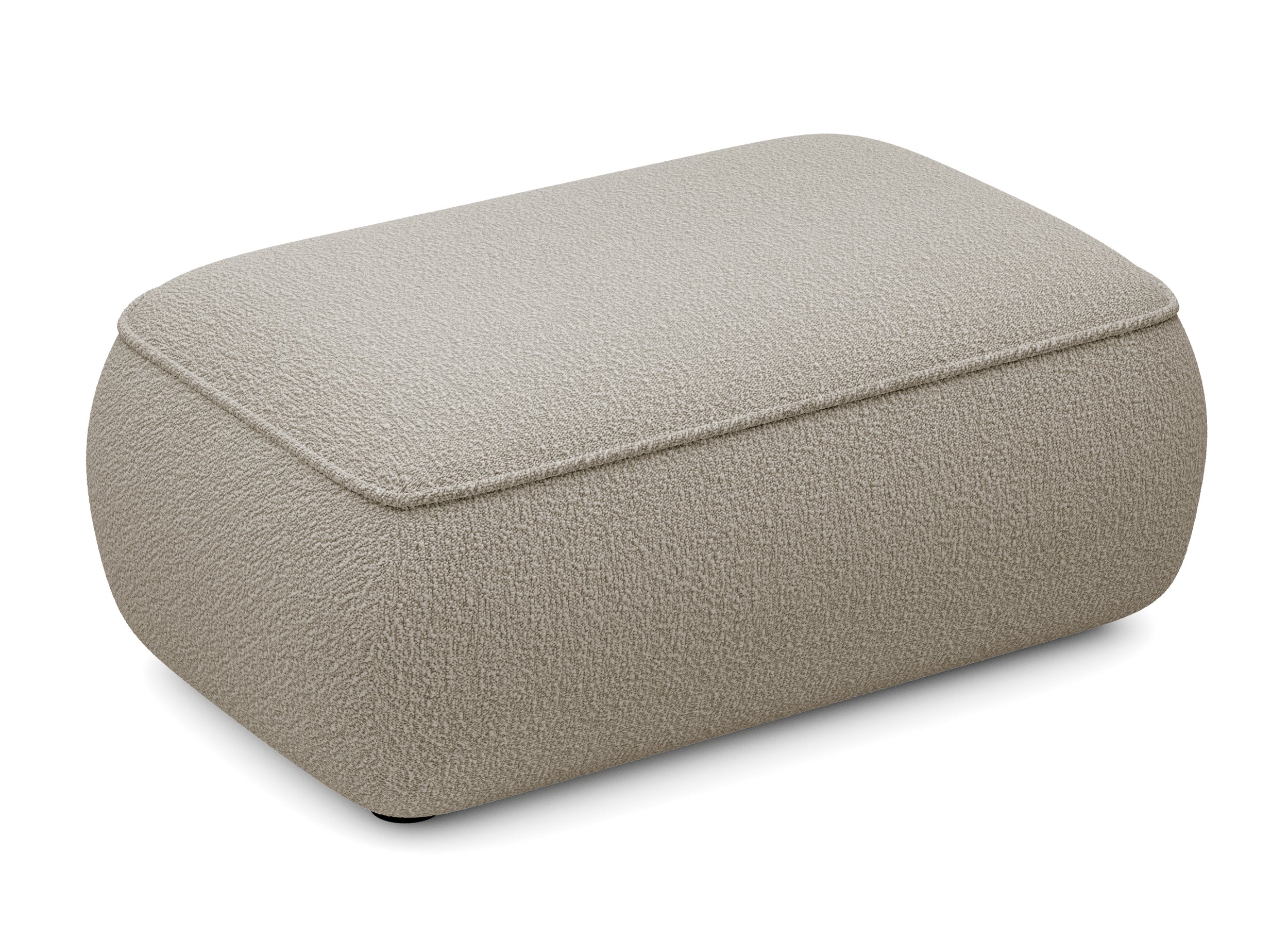 selsey-ovo-boucl-hocker-dunkelbeige image 1