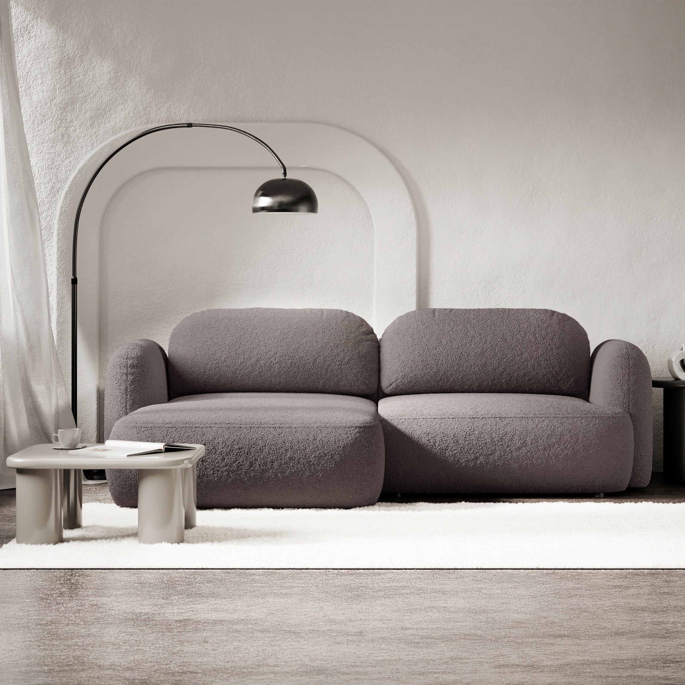 selsey-tvoya-ecksofa-l-links-mit-schlaffunktion-grau-braunes-boucl image 2