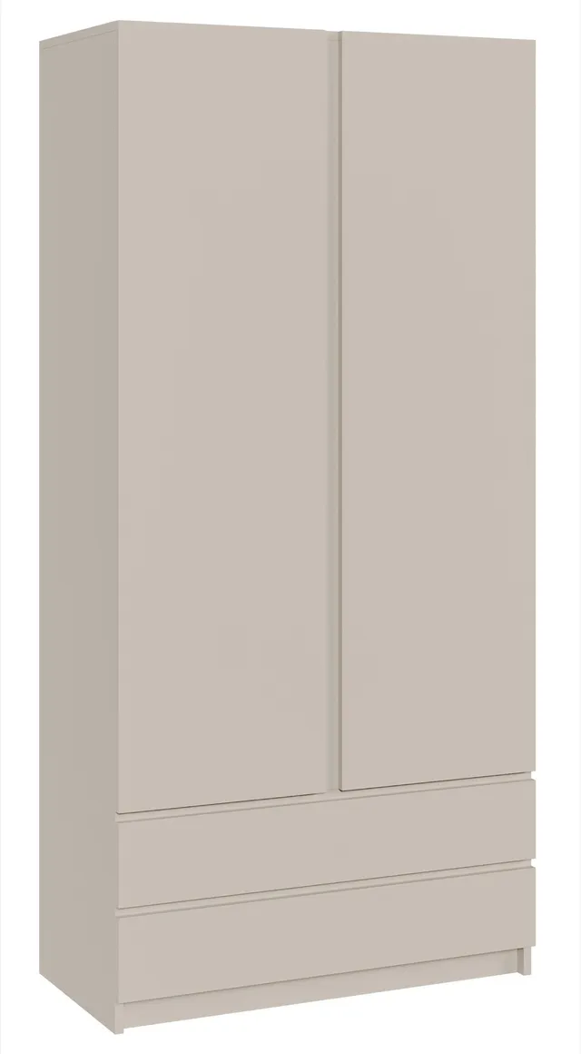 selsey-bemmi-garderobenschrank-zweit-rig-100-cm-kaschmir-mit-zwei-schubladen image 1