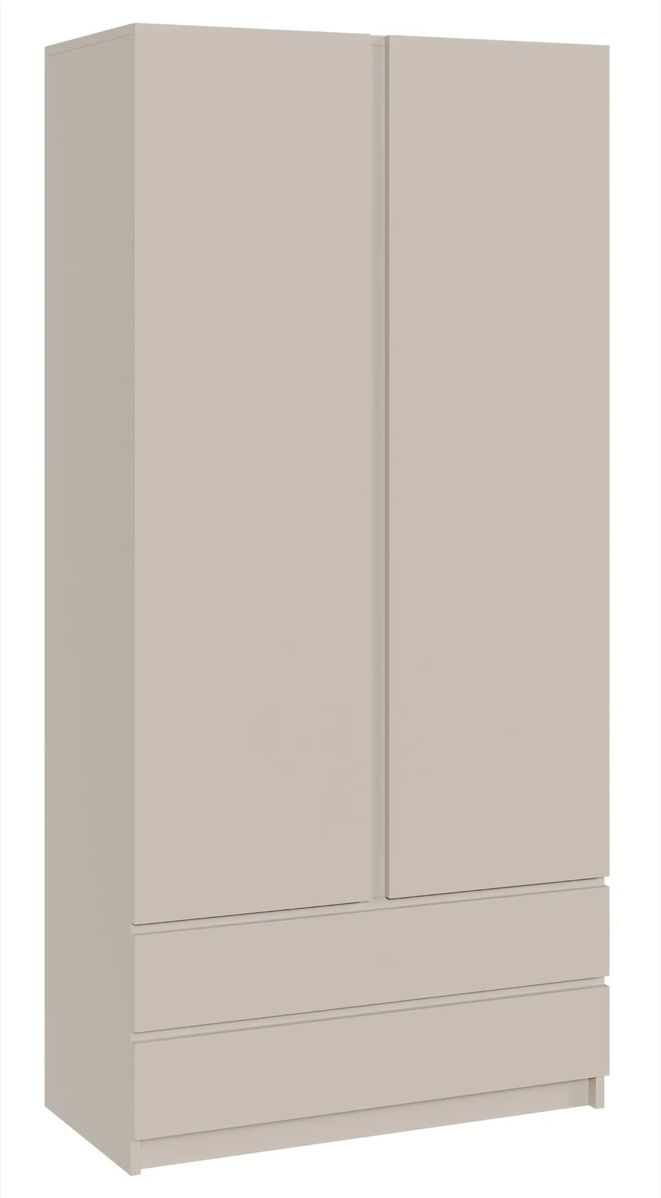 selsey-bemmi-garderobenschrank-zweit-rig-100-cm-kaschmir-mit-zwei-schubladen image 1