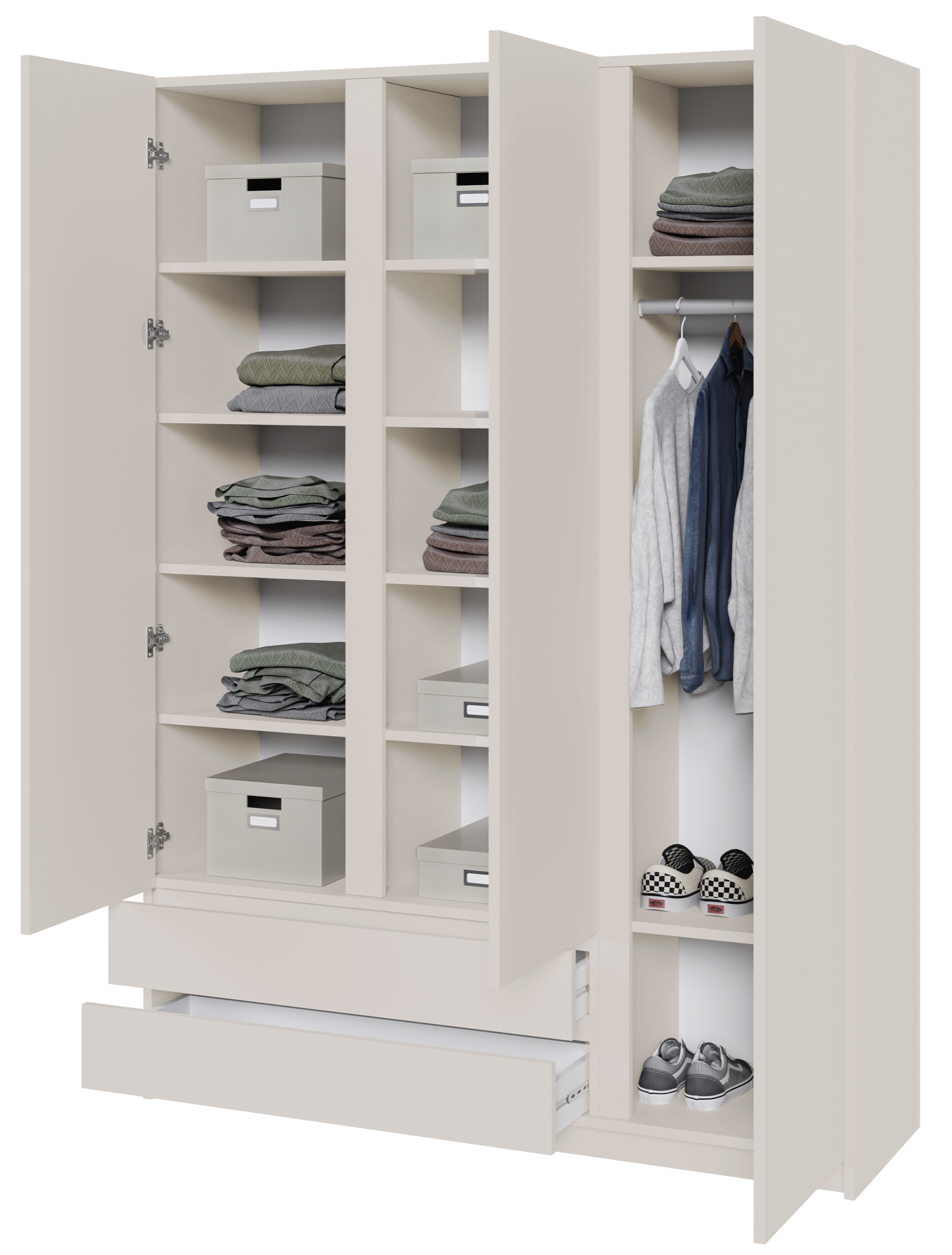 selsey-bemmi-dreht-renschrank-150-cm-kaschmir-mit-3-t-ren-und-2-schubladen image 5