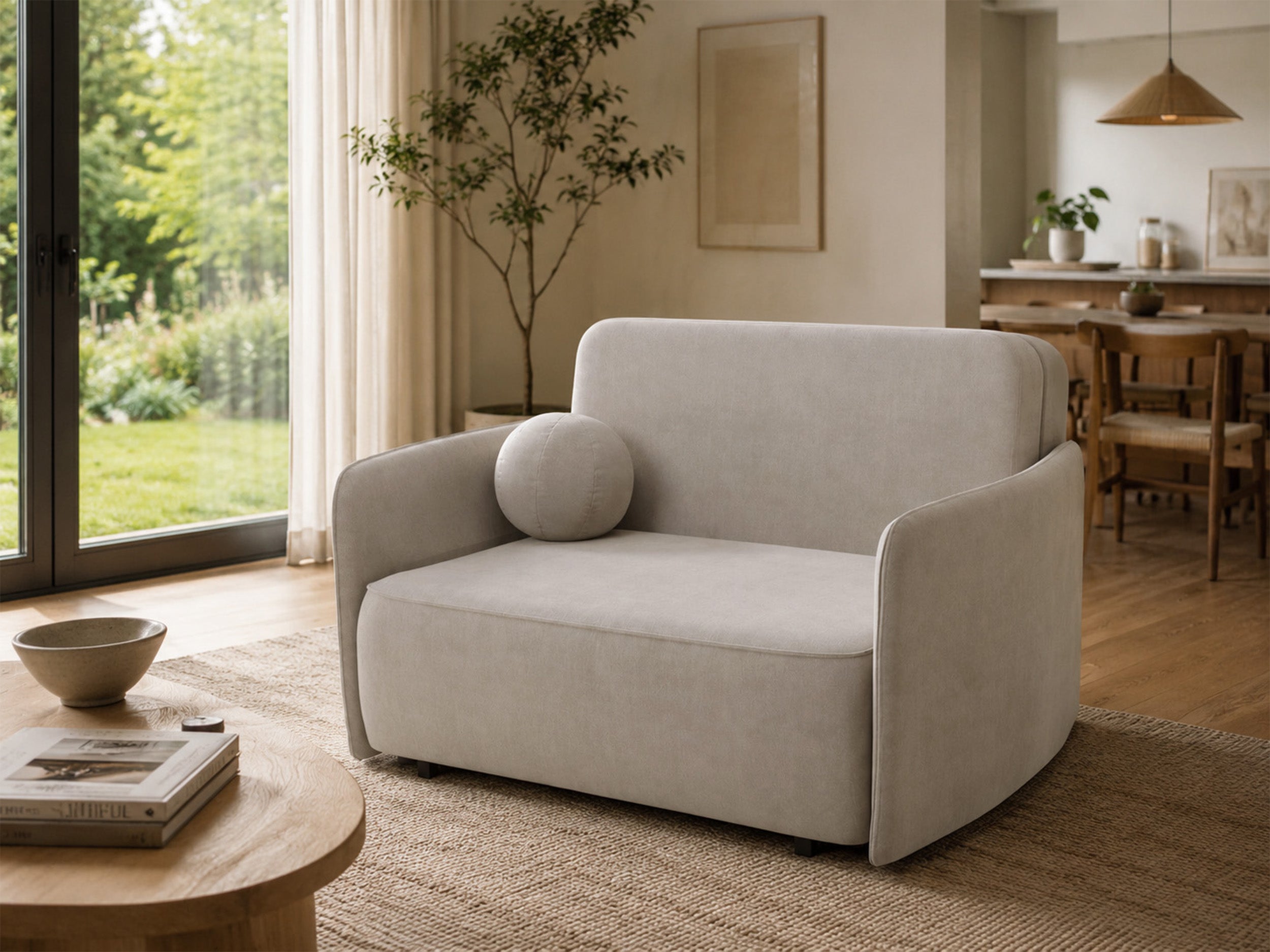 selsey-paxi-zweisitzer-schlafsofa-145-cm-ausklappbar-mit-stauraum-hellbeige-chen image 4