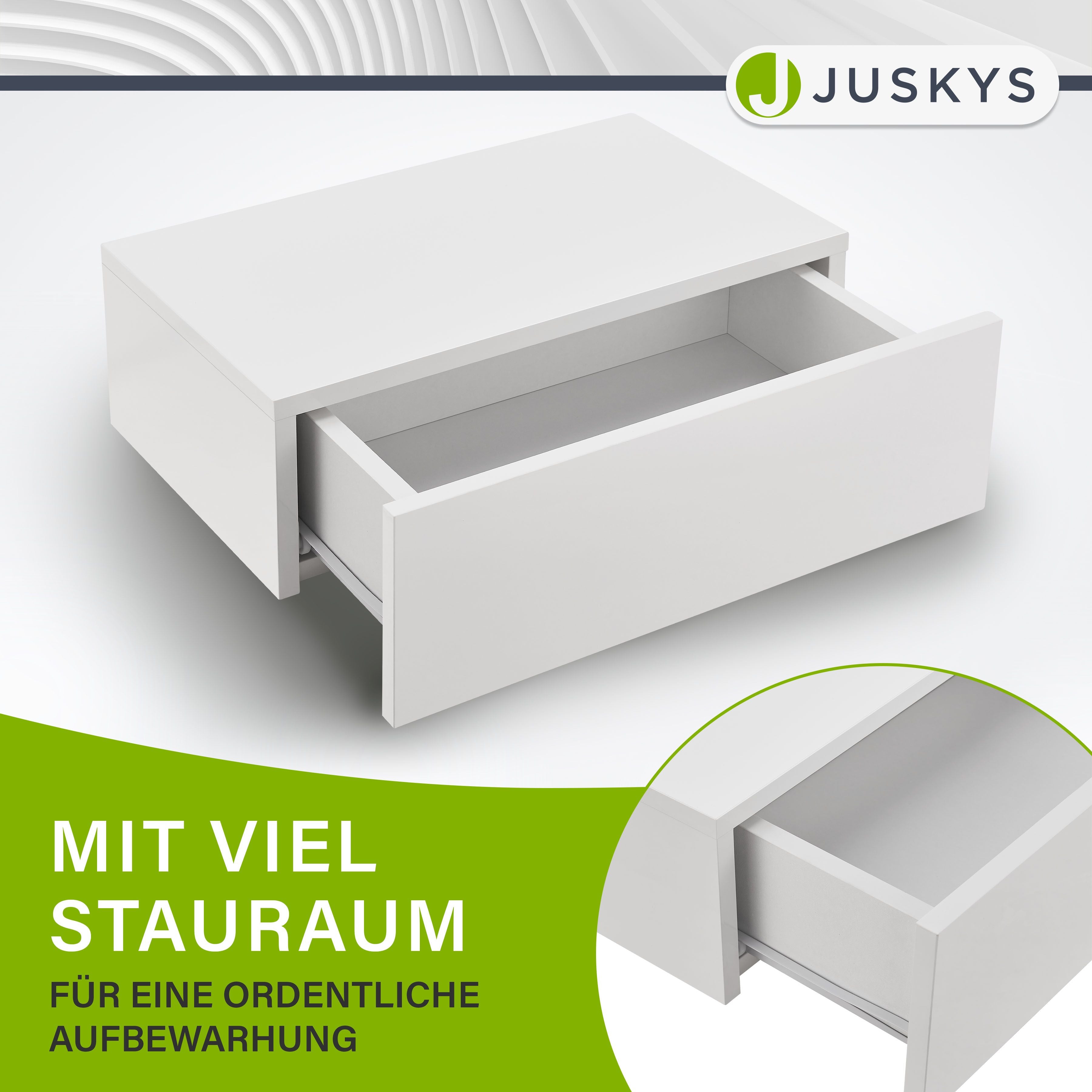 juskys-2er-set-nachttisch-h-ngend-46x30x15-cm-schweberegal-mit-schublade-wei image 5