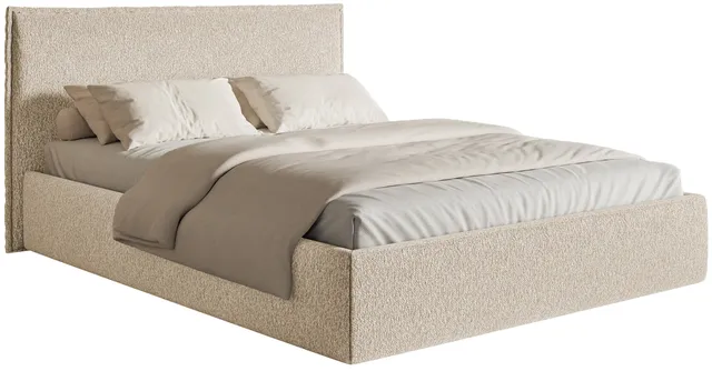 selsey-softie-slim-polsterbett-200x200-cm-hellbeige-chenille image 1