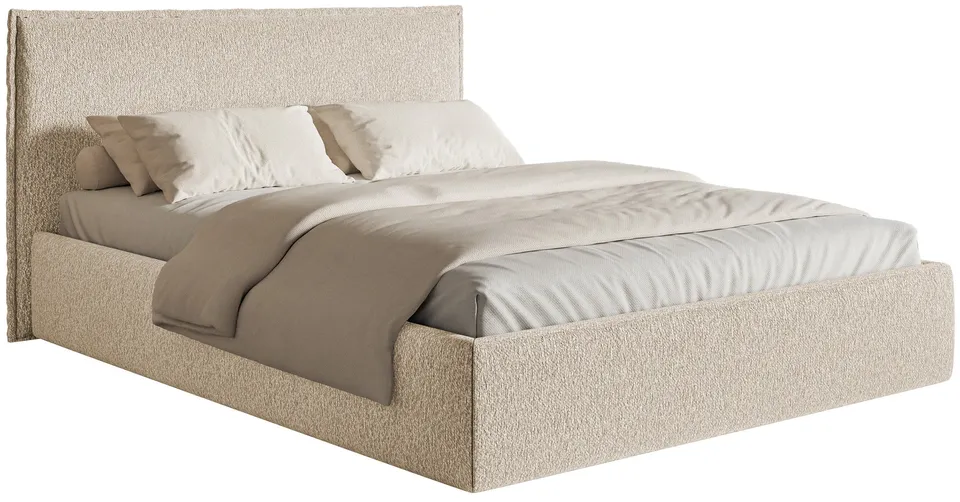selsey-softie-slim-polsterbett-200x200-cm-mit-stauraum-hellbeige-chenille image 1