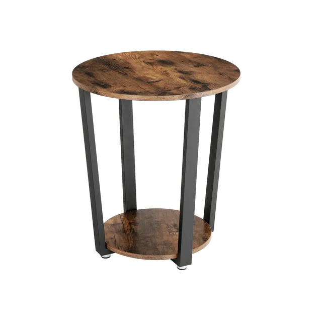 vasagle-beistelltisch-rund-sofatisch-im-industrie-design image 1