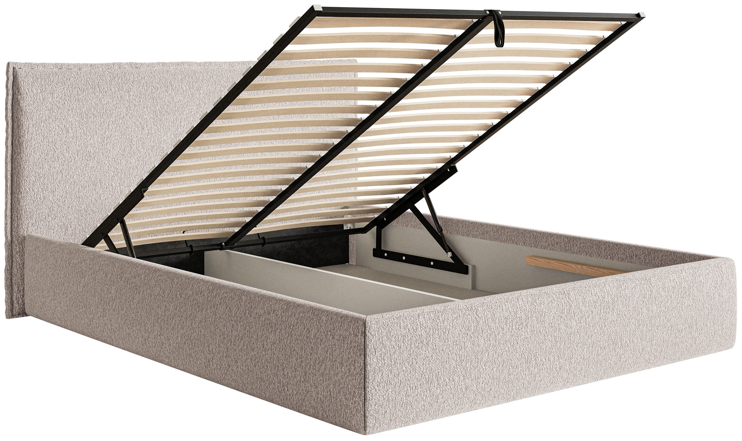 selsey-softie-slim-polsterbett-140x200-cm-mit-stauraum-beige-chenille-metallrahm image 5