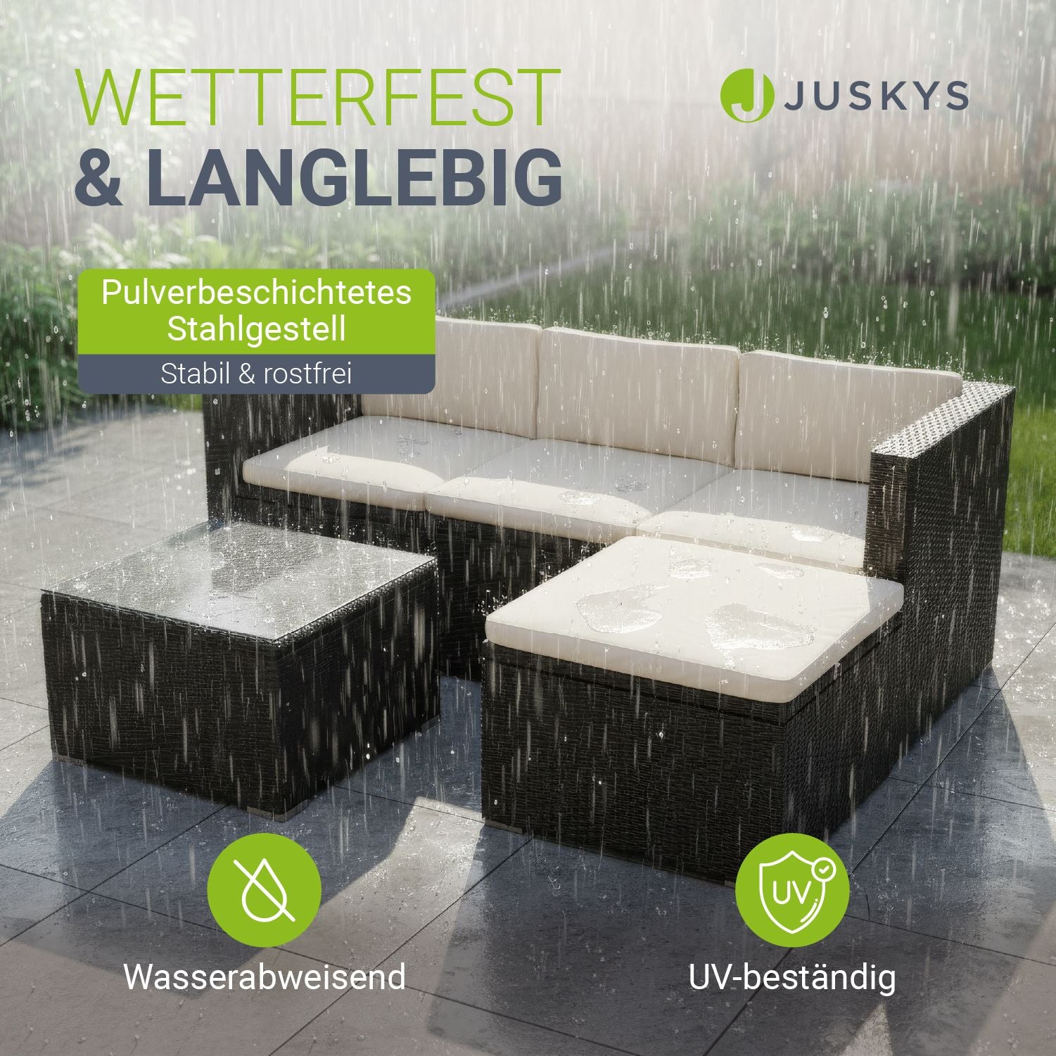 juskys-polyrattan-lounge-punta-cana-m-3-sitzer-sitzgruppe-schwarz-grau image 2