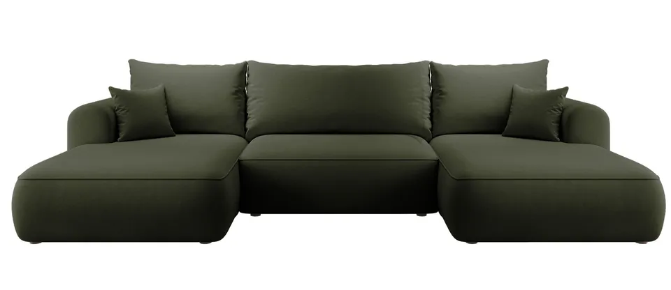 selsey-ovo-ecksofa-u-f-rmig-mit-schlaffunktion-und-stauraum-olivgr-ner-samt image 1