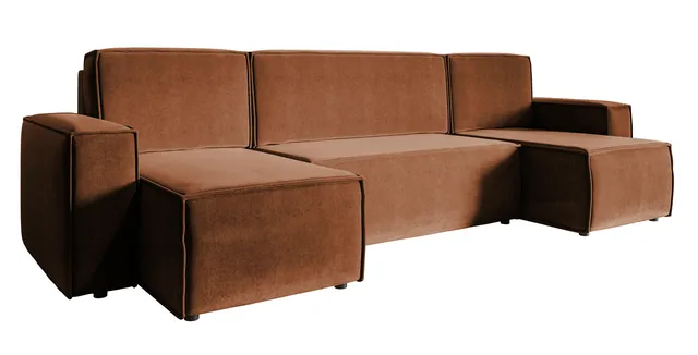 selsey-copertino-u-form-ecksofa-mit-schlaffunktion-und-stauraum-kupfer-hydrophob image 1