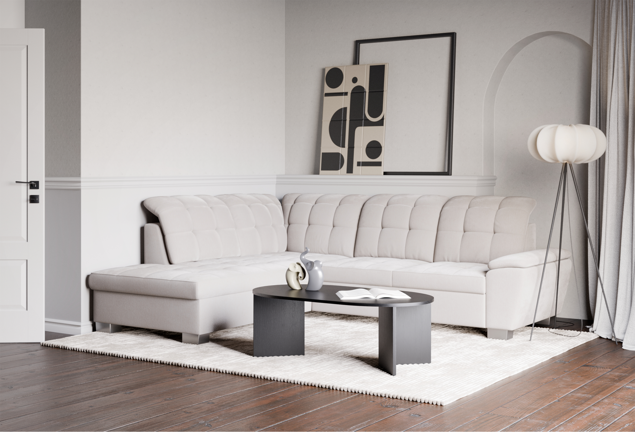 selsey-jamaal-ecksofa-mit-schlaffunktion-links-l-form-cremefarbenes-geflecht-mit image 3