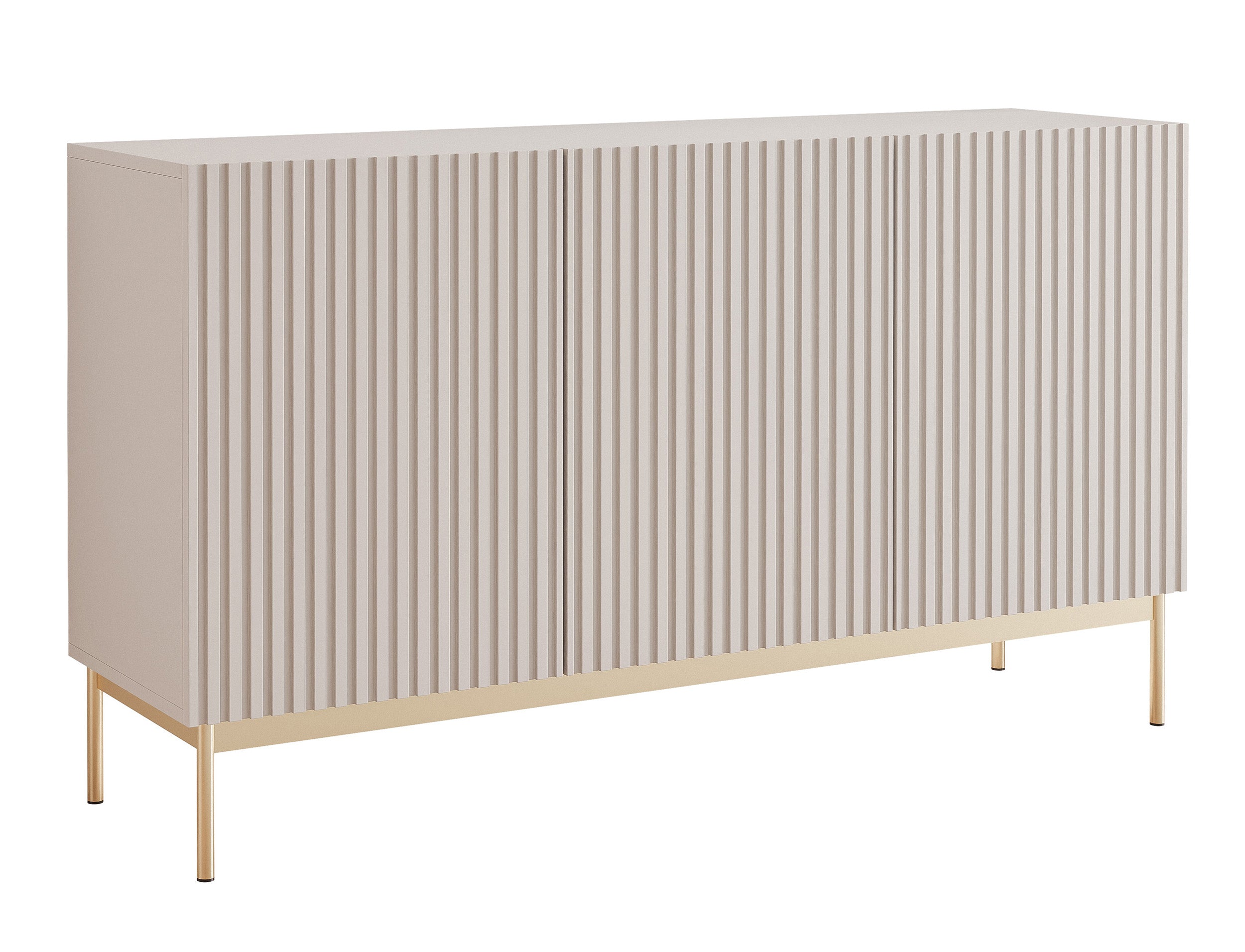selsey-linearis-3-t-rige-kommode-138-cm-mit-led-kaschmir-auf-goldenen-beinen image 1