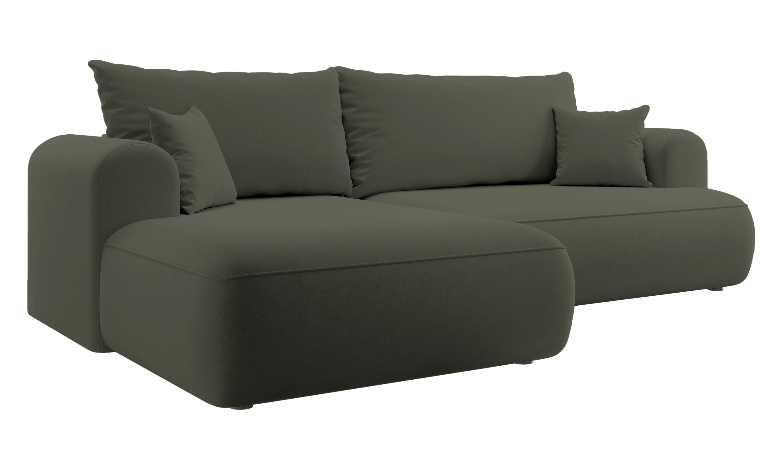 selsey-ovo-ecksofa-mit-schlaffunktion-l-form-links-olivgr-ner-samt-mit-stauraum image 5