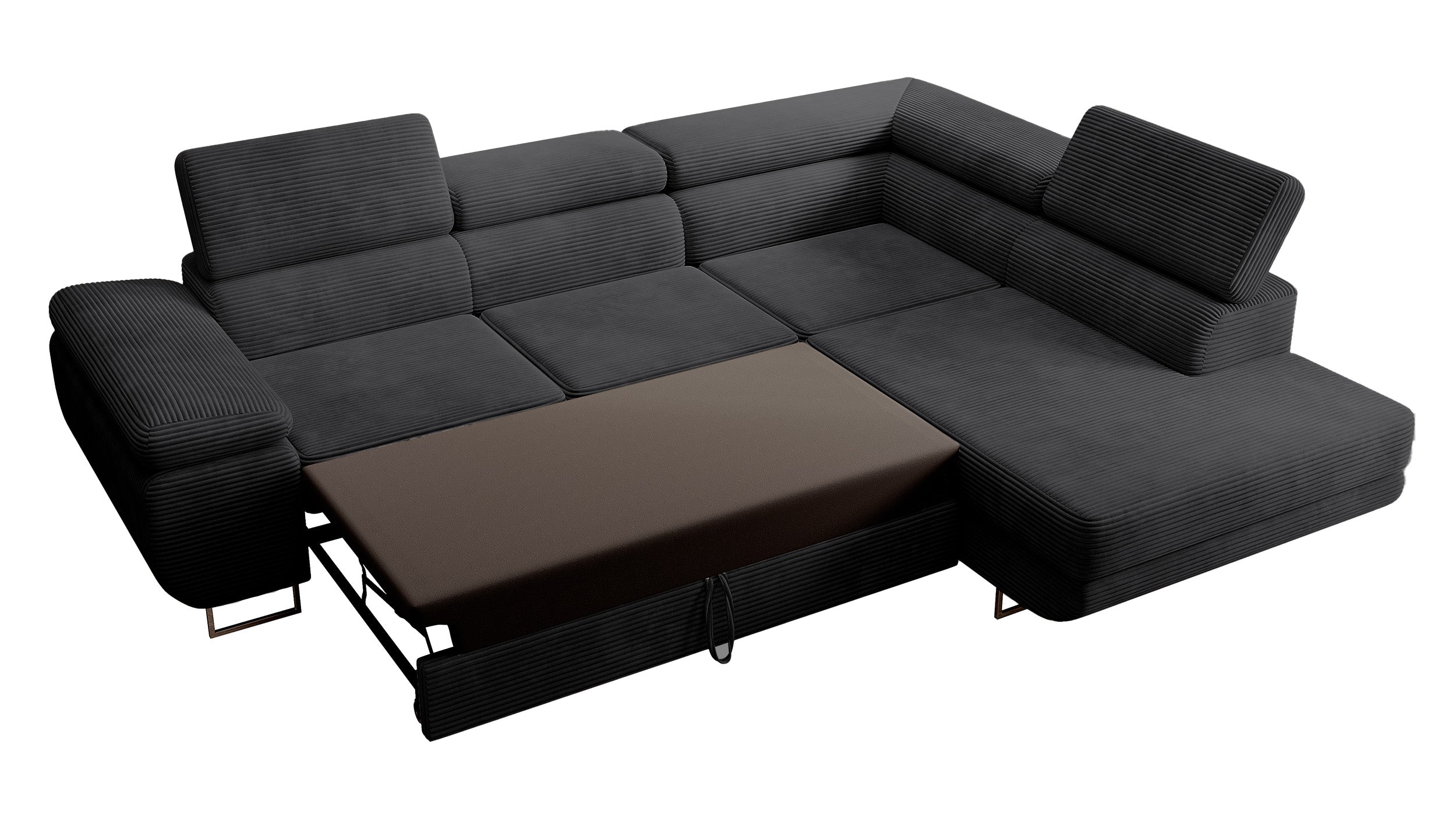 selsey-stevil-ecksofa-l-f-rmig-rechts-mit-schlaffunktion-und-stauraum-schwarzer- image 3