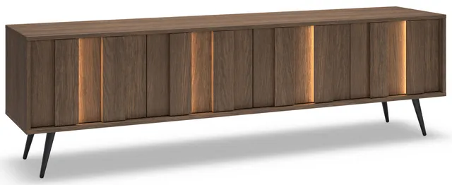 selsey-amaro-tv-schrank-183-cm-viert-rig-mit-led-beleuchtung-eiche-dunin image 1