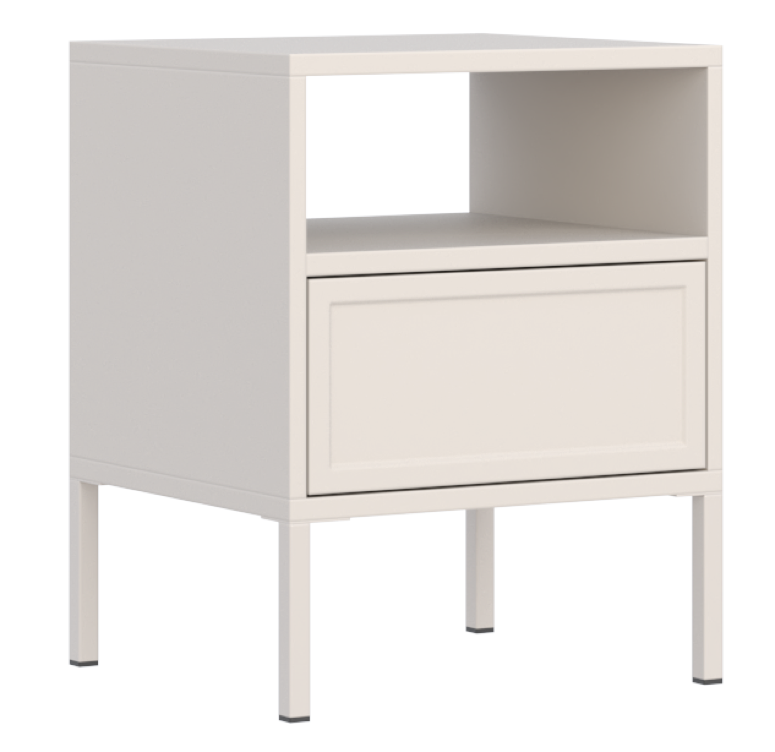 selsey-velveto-nachttisch-45-cm-kaschmir-mit-schublade-und-fach image 1