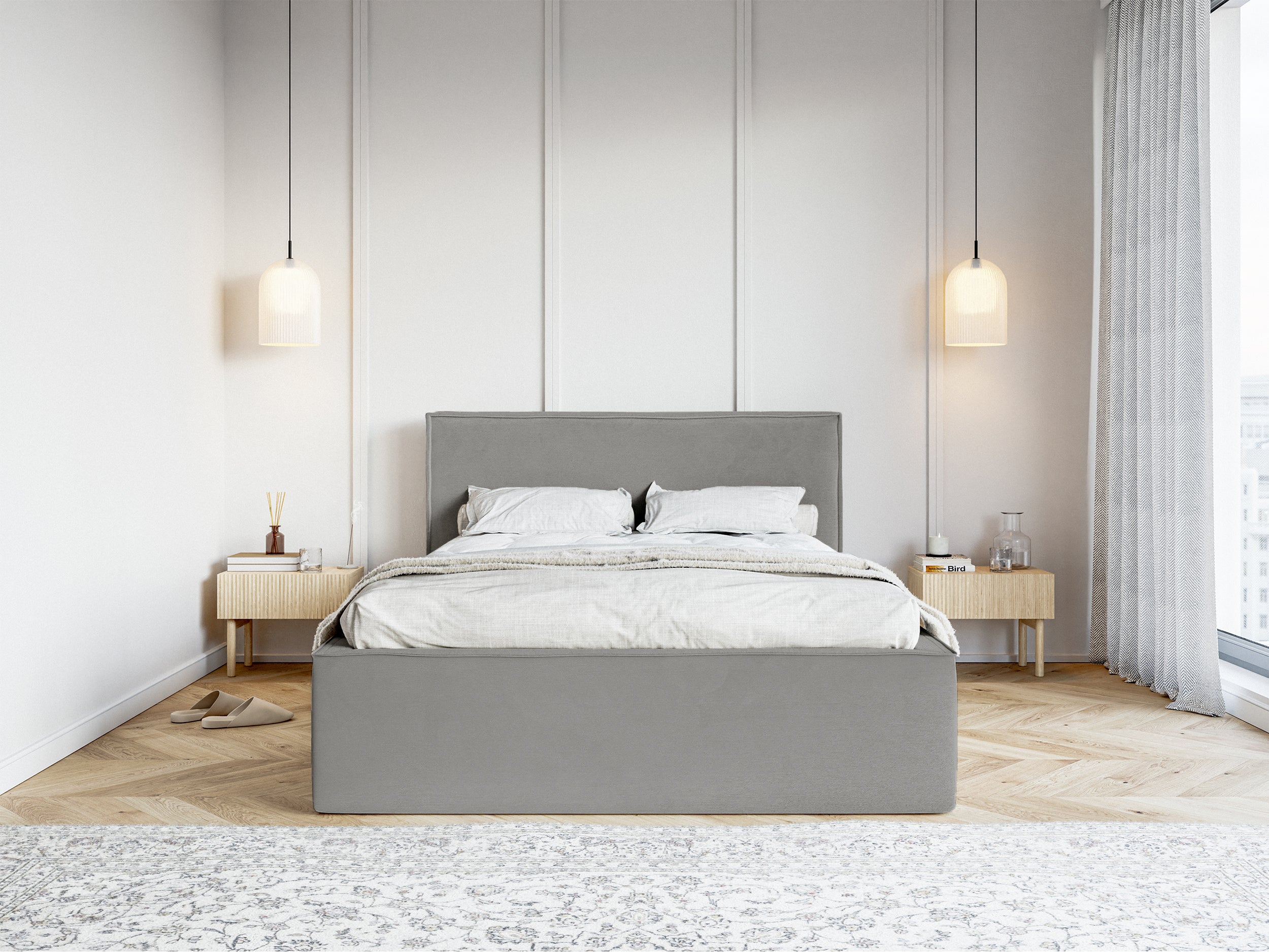 selsey-lucera-polsterbett-180x200-cm-mit-stauraum-grauer-samt image 2
