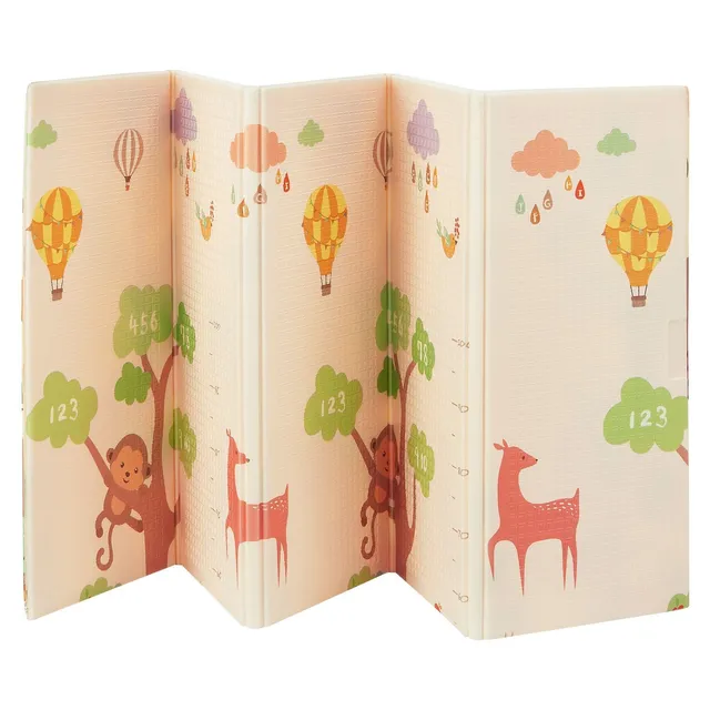 juskys-jakob-spielmatte-180-x-200-cm-b-ren-waldtiere-krabbelmatte-beidseitig image 1