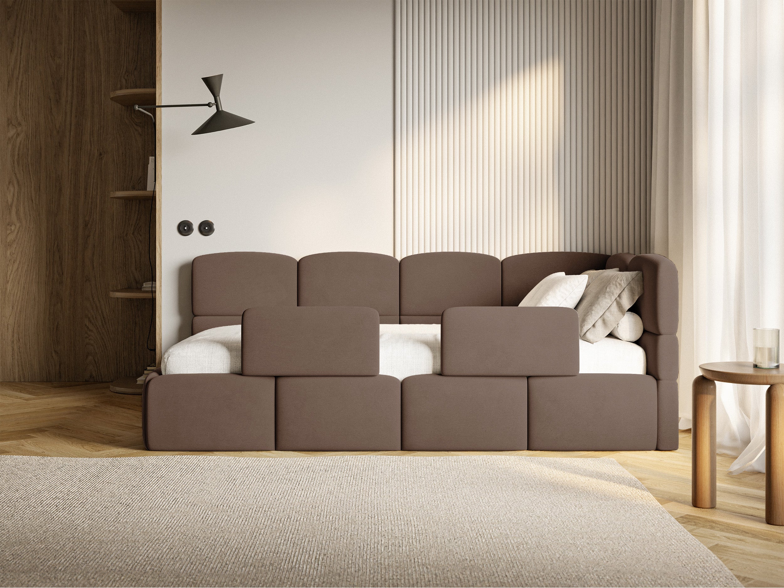 selsey-cloudy-jugendbett-90x200-cm-rechts-brauner-velours-mit-stauraum image 5