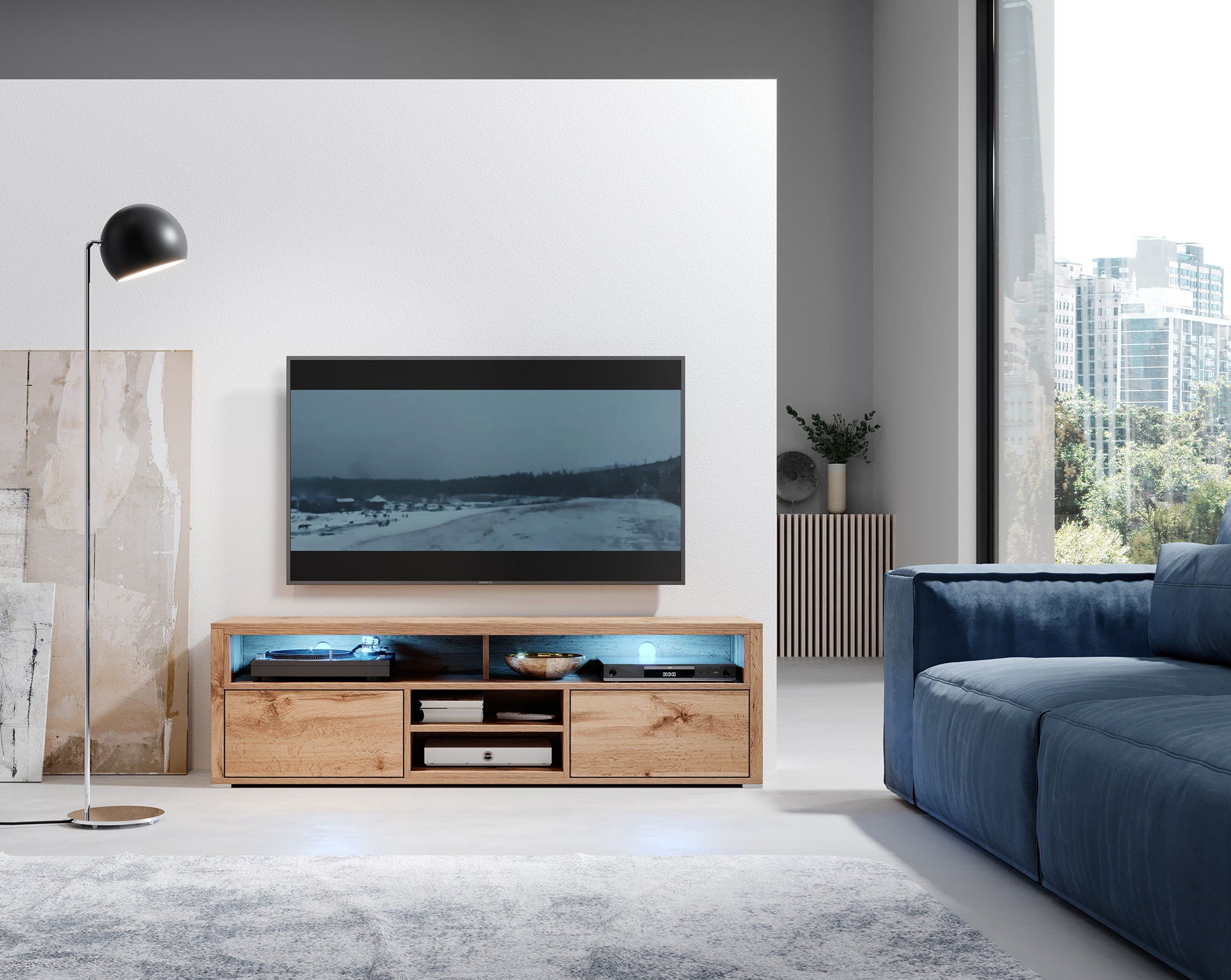 selsey-laksa-tv-schrank-wotan-eiche-mit-beleuchtung image 3