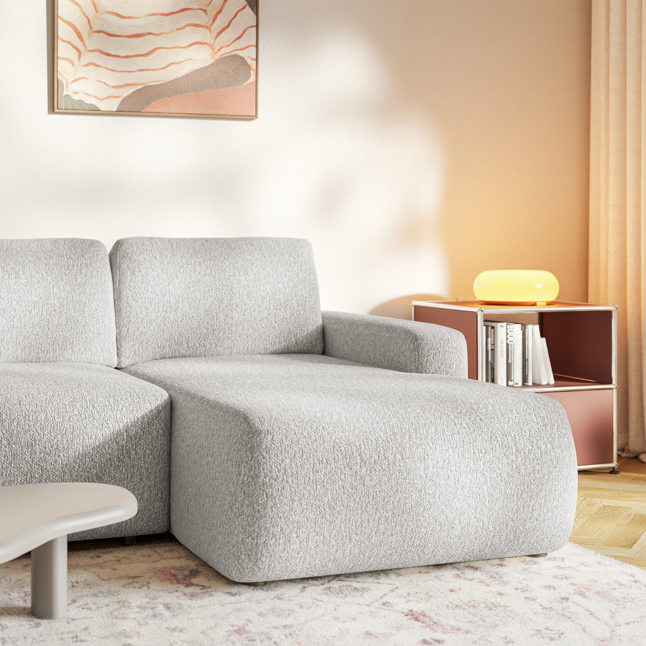 selsey-carnos-mini-ecksofa-l-form-rechts-mit-schlaffunktion-hellgrauer-chenille image 6