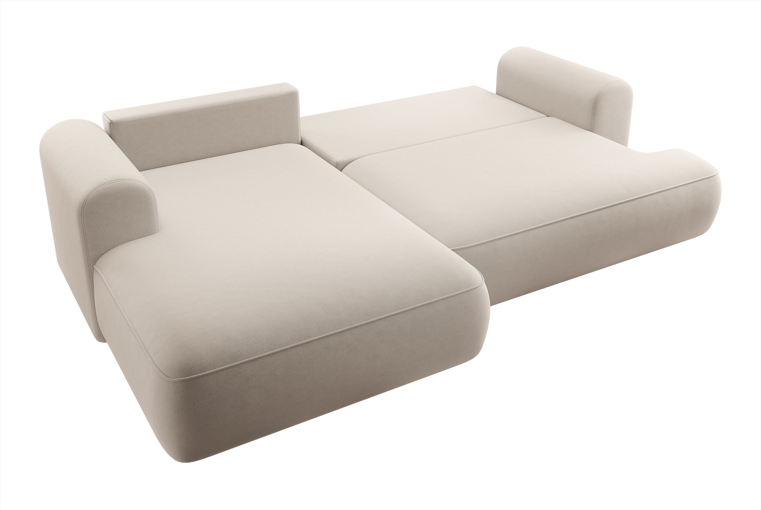 selsey-ovo-ecksofa-links-mit-schlaffunktion-und-stauraum-hellbeiger-samt image 8