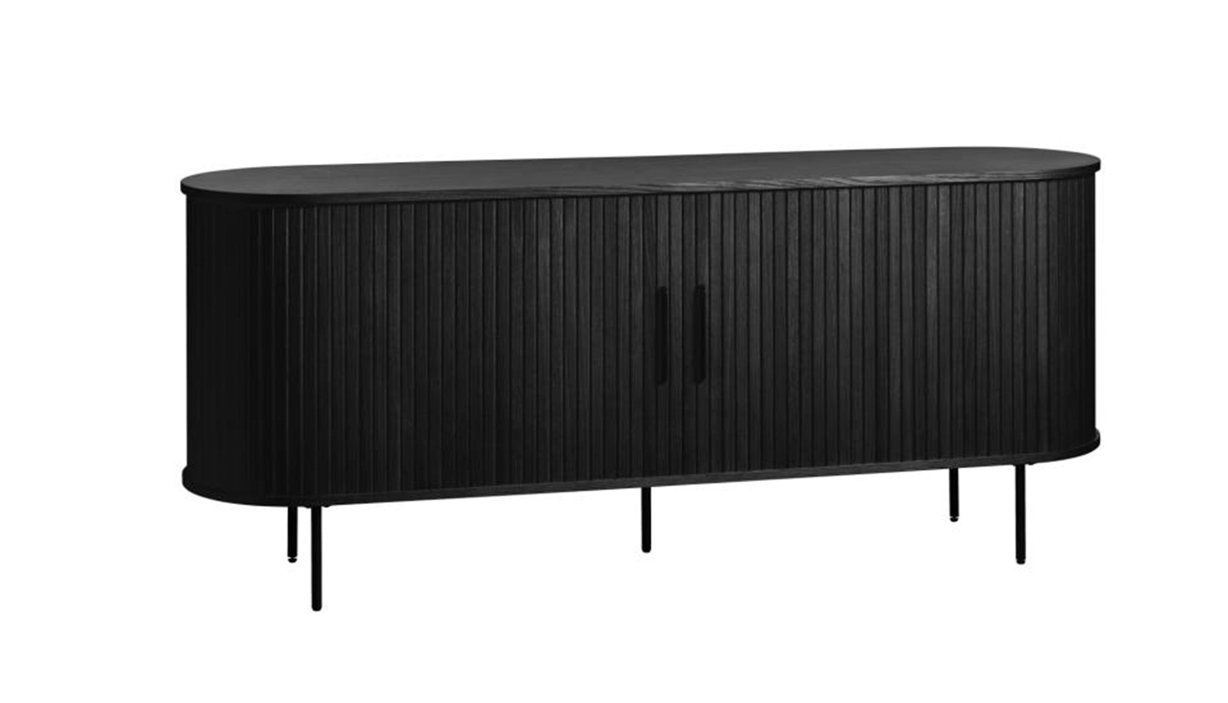 selsey-gativel-kommode-lamellen-180-cm-schwarze-eiche image 4