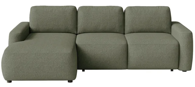 selsey-carnos-mini-ecksofa-links-l-form-olivgr-ner-chenille-mit-schlaffunktion image 1