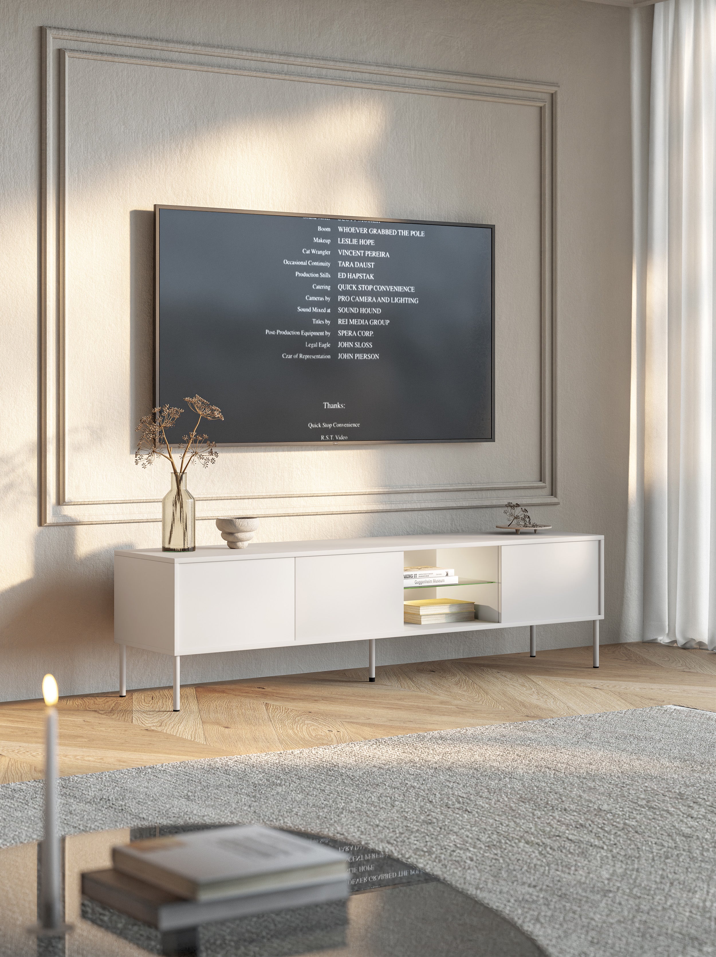 selsey-modity-dreht-riger-tv-schrank-175-cm-wei-mit-glasablage-und-beleuchtung image 2