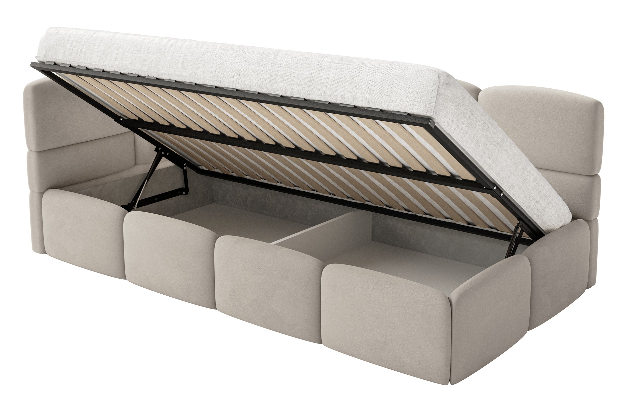 selsey-cloudy-jugendbett-120x200-cm-links-mit-stauraum-hellbeiger-velours image 3