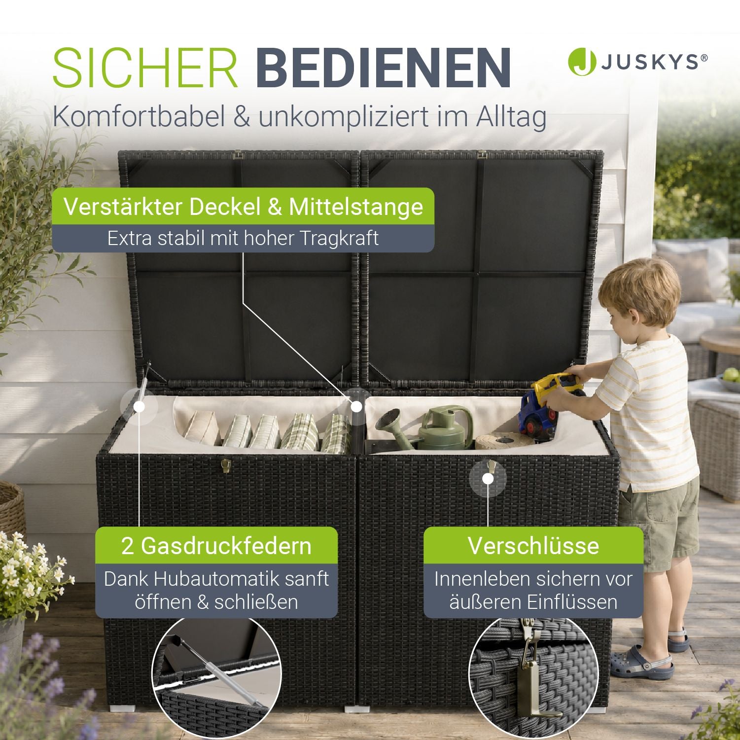 juskys-polyrattan-auflagenbox-ikaria-950-l-gartenbox-schwarz-mit-deckel image 4
