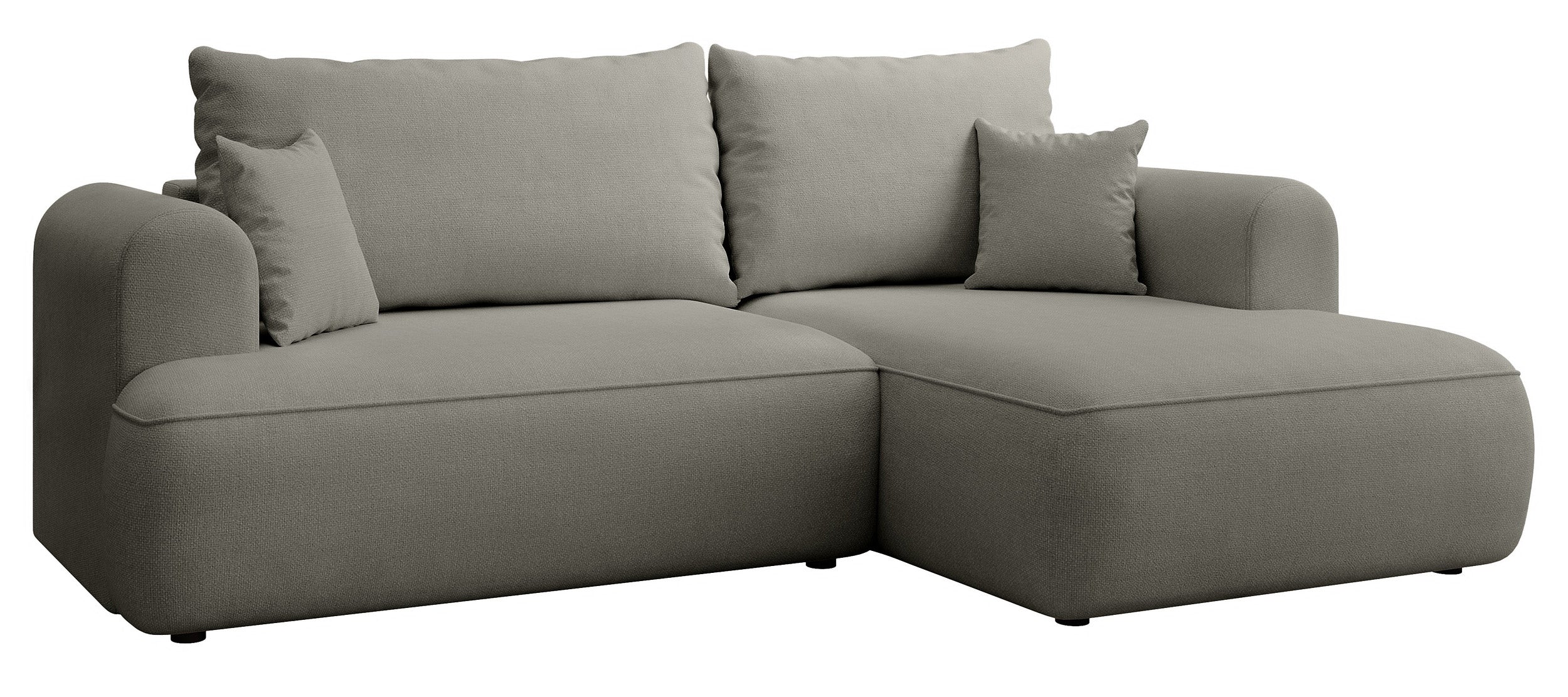 selsey-ovo-mini-ecksofa-mit-schlaffunktion-rechts-hellgrau-chenille-mit-stauraum image 5