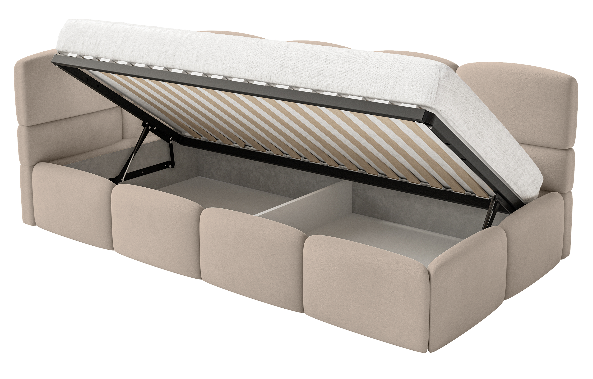 selsey-cloudy-jugendbett-90x200-cm-links-mit-stauraum-beige-velours image 5