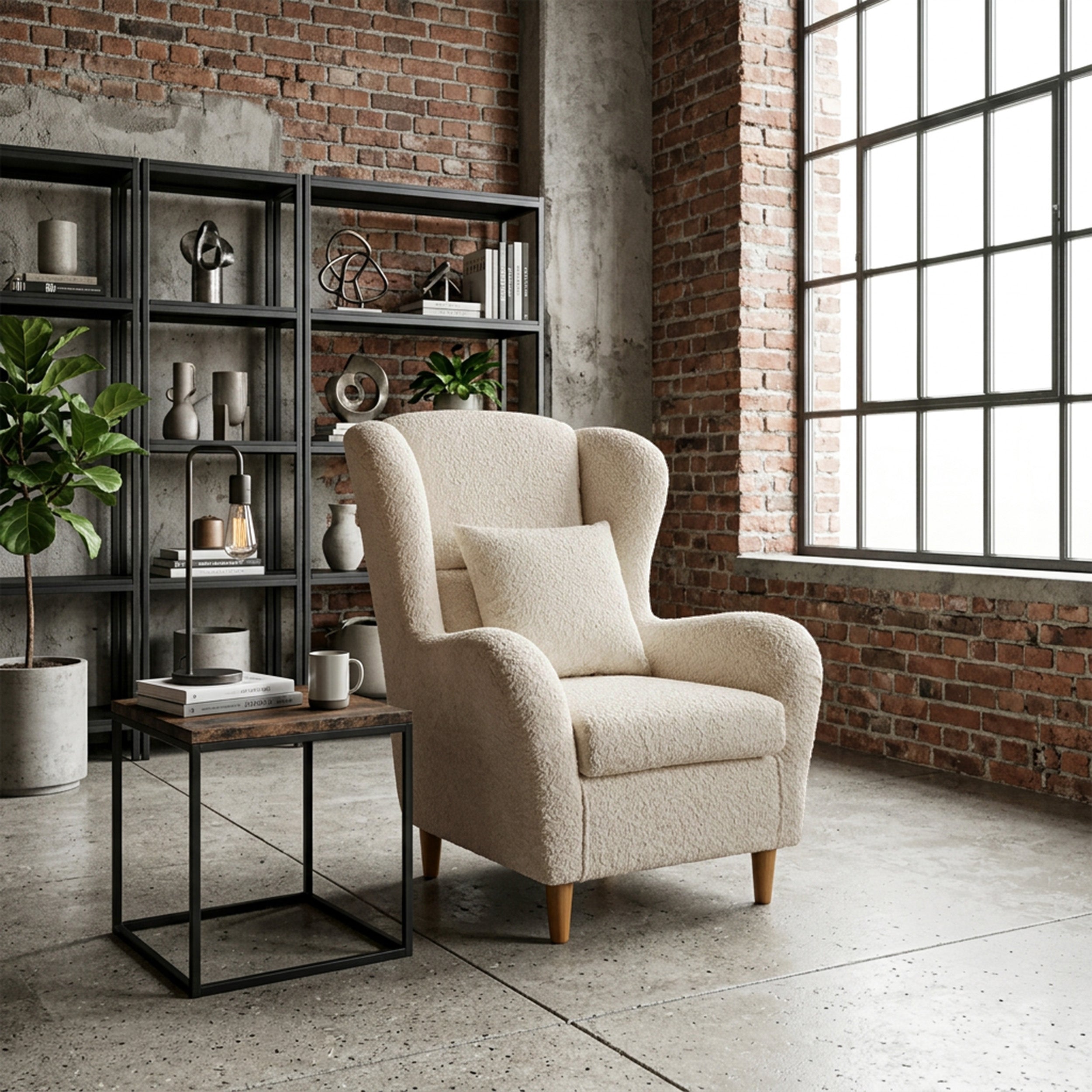 selsey-teddlo-ohrensessel-beige-chenille-mit-buchenholzbeinen image 2