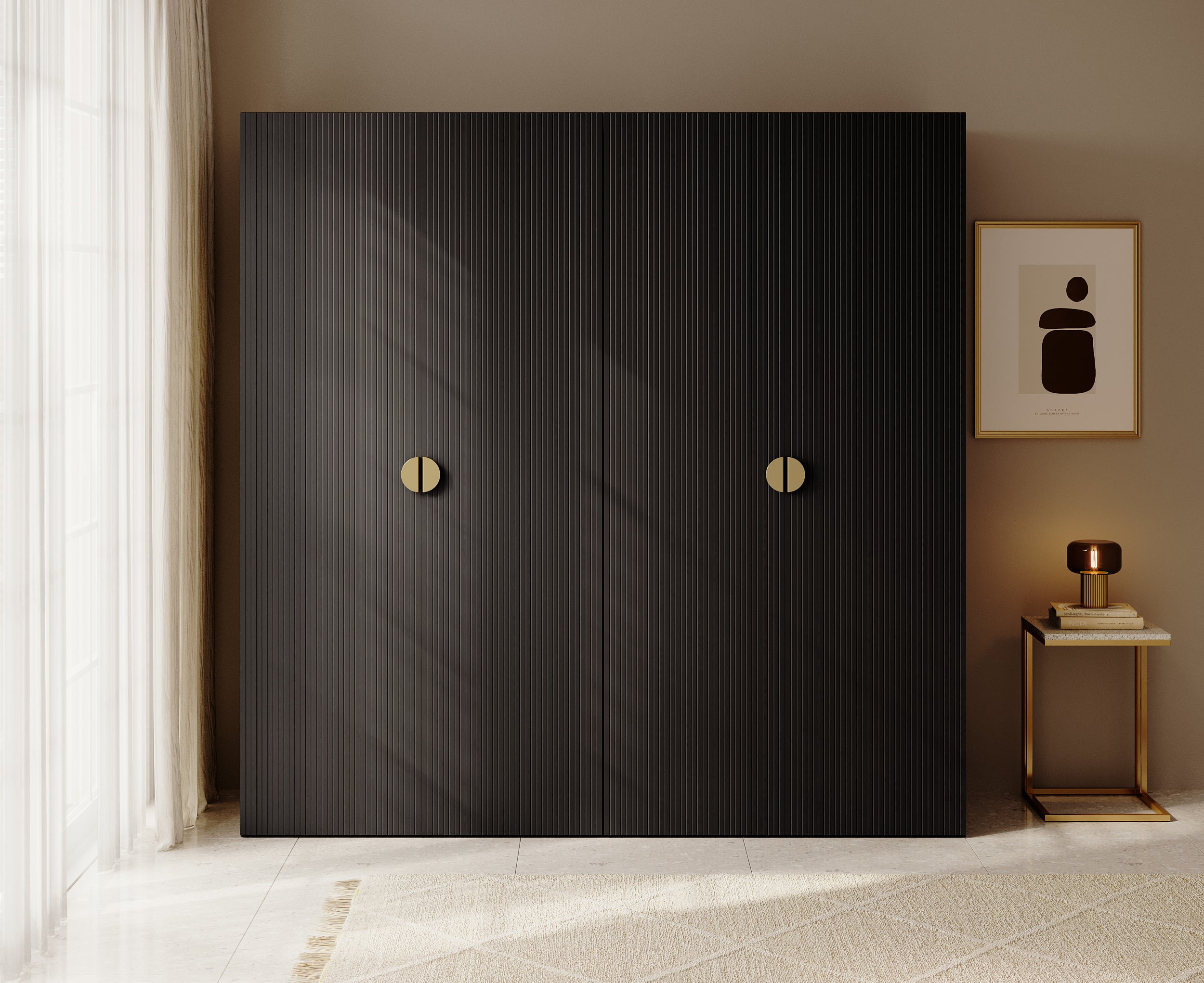 selsey-moonir-viert-riger-kleiderschrank-200-cm-schwarz-mit-stangen-regalen-cont image 4
