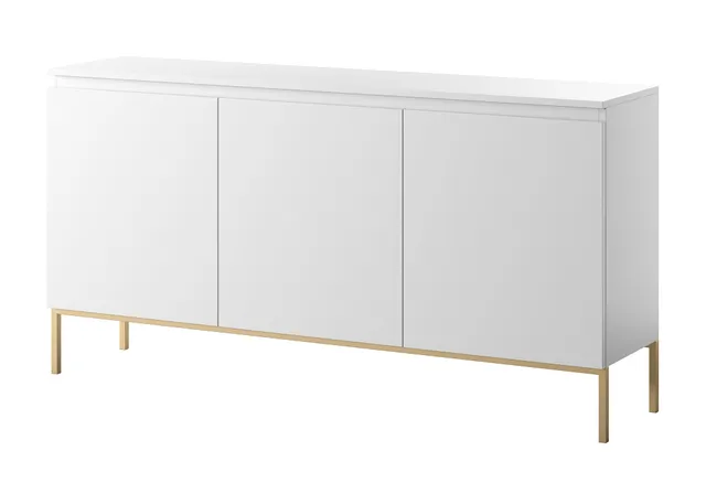 selsey-bemmi-dreht-renschrank-150-cm-wei-mit-goldenen-beinen-3-t-rig image 1