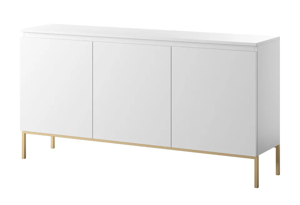 selsey-bemmi-dreht-renschrank-150-cm-wei-mit-goldenen-beinen-3-t-rig image 1